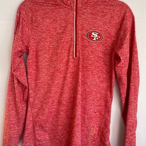 49ers Nike Dry Fit Halfzip